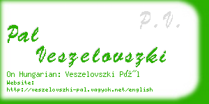 pal veszelovszki business card